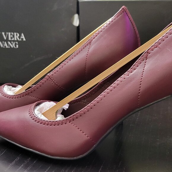 [BNIB] Simply Vera Vera Wang Stevie Memory Foam Heels in Wine - Brand New in Box - Picture 2 of 6